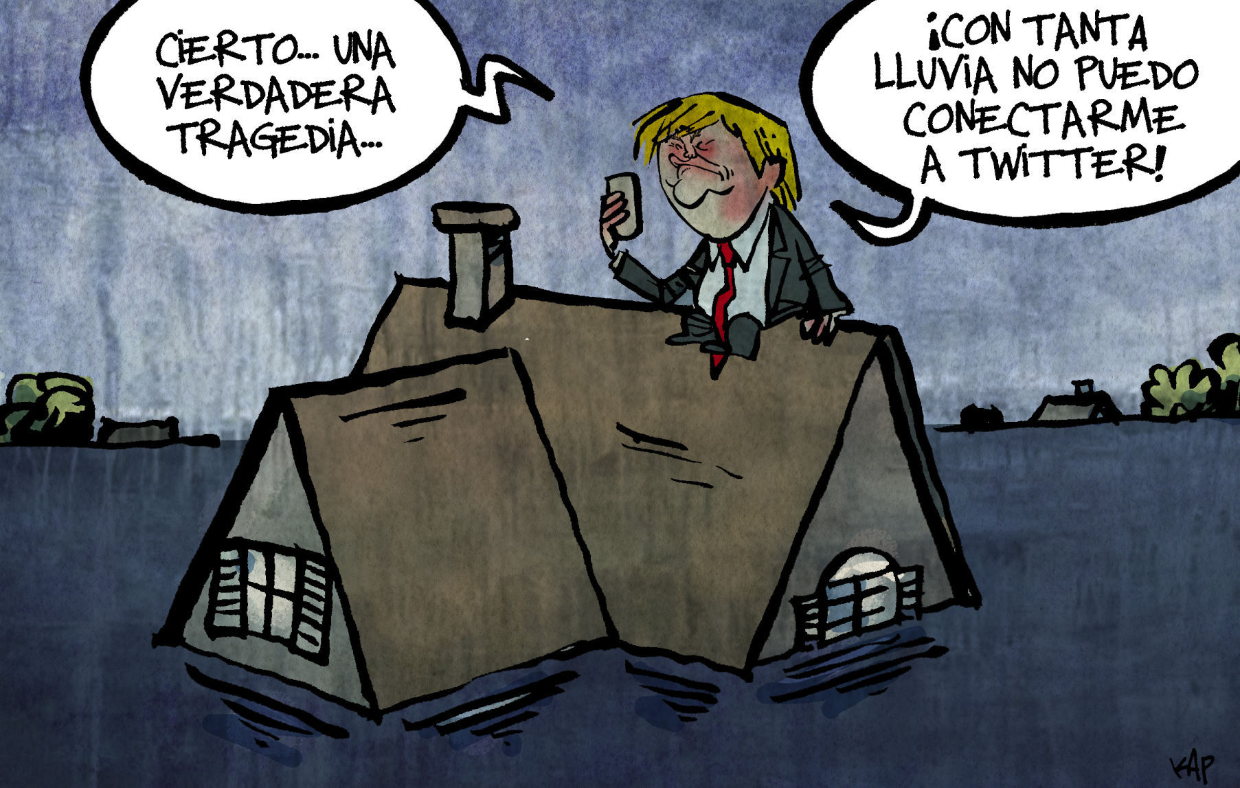 tragedia en Houston by Kap, La Vanguardia, Spain